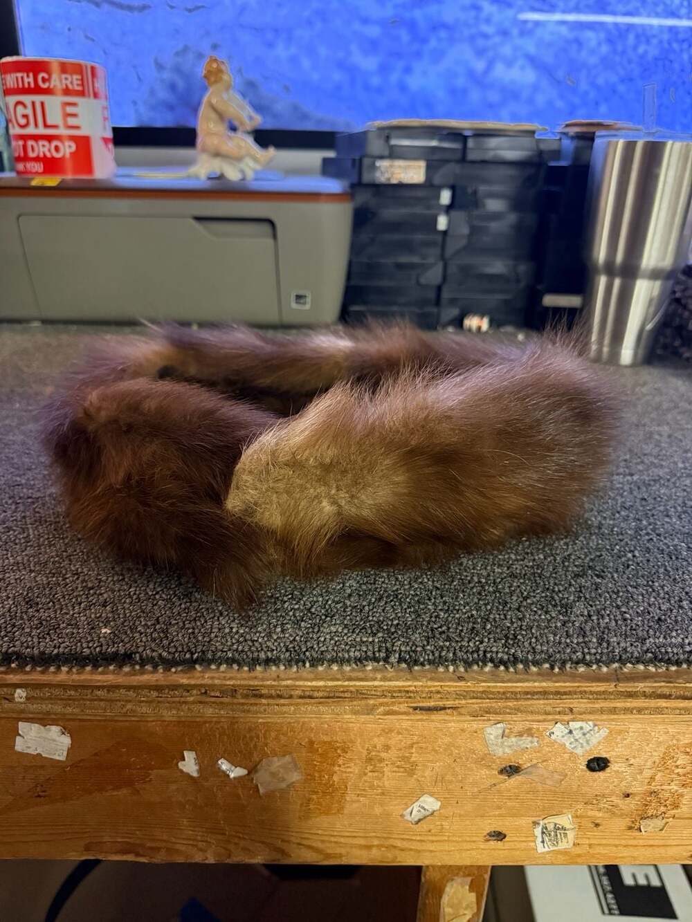 Vintage Harold J. Rubin Real Fur Collar Wrap
